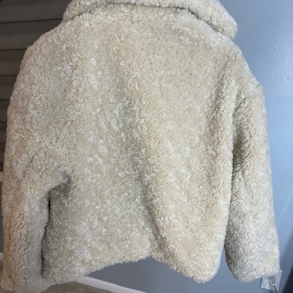 Zara shearling overshirt teddy jacket - Picture 4 of 4